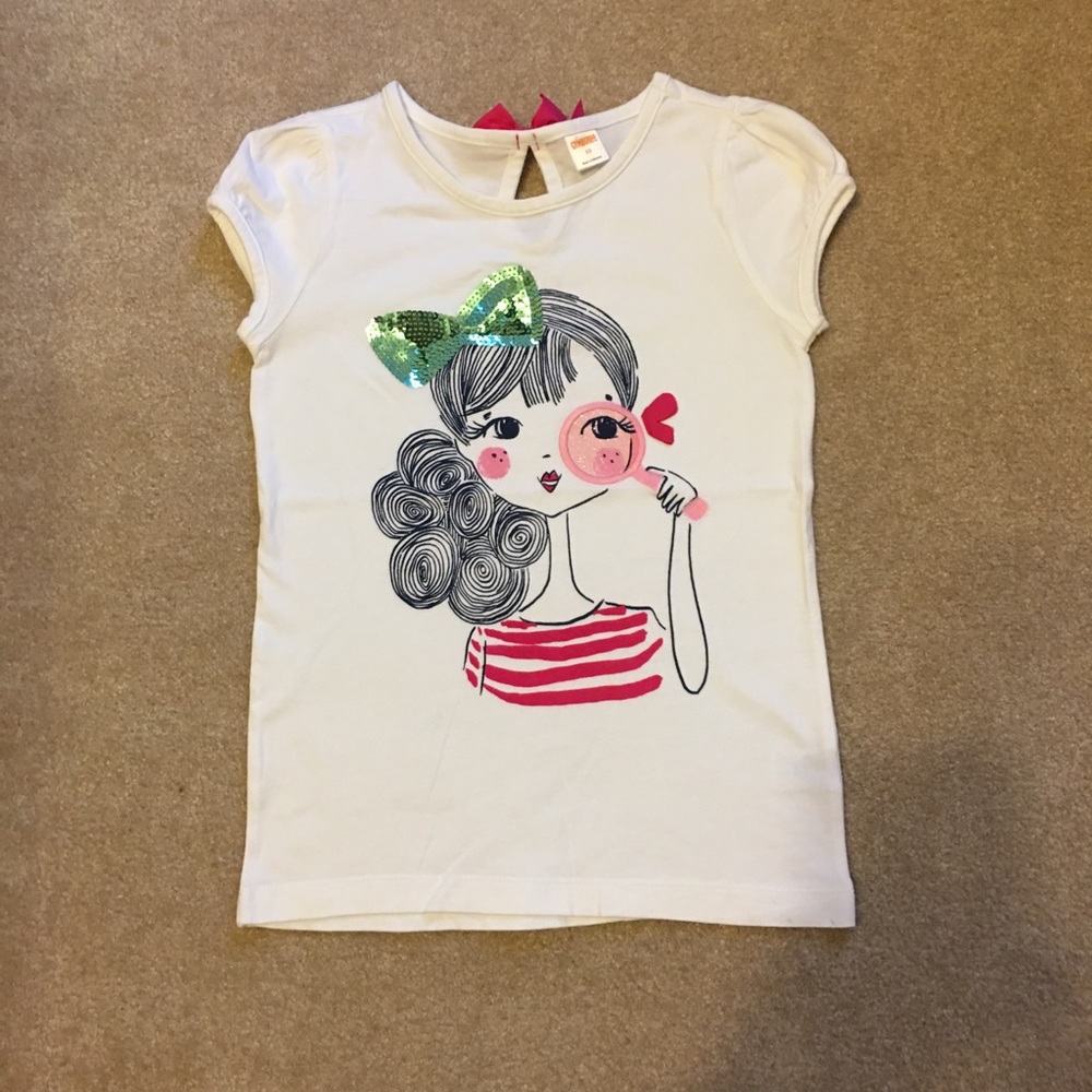 Gymboree size 10 Girl with Magnifying glass tee